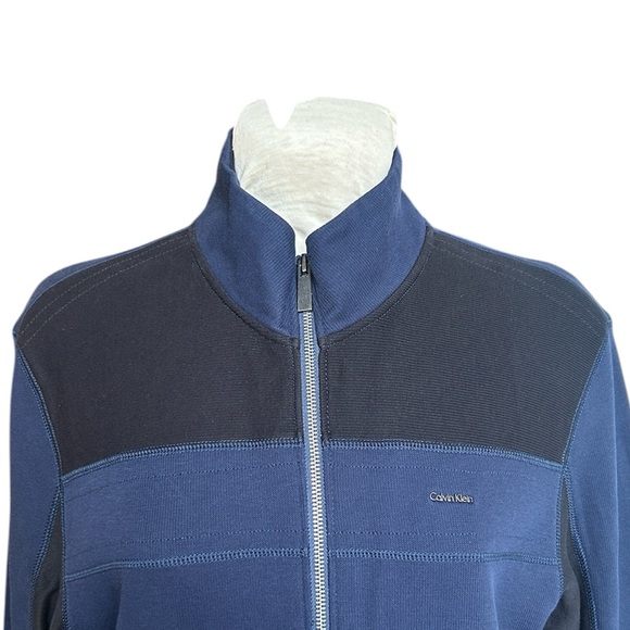 CALVIN‎ KLEIN Jacket Navy Blue/Black Casual Athleisure Outdoors Men’s XL - Picture 3 of 13